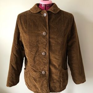 Vintage Ladies Peter Pan Collar Corduroy Jacket